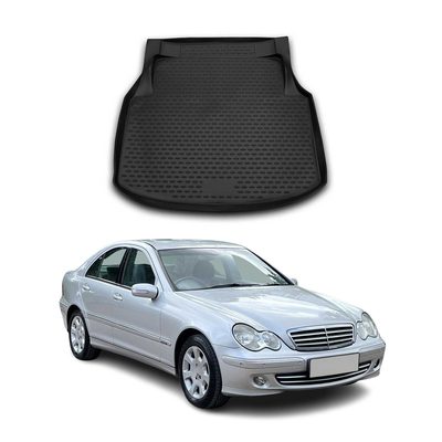 2010-2014 Mercedes C Class W204 Sedan Cargo Liner Trunk Mat All Weather Black