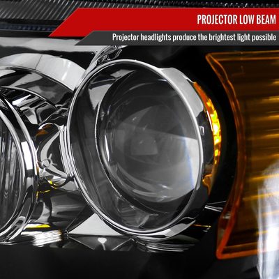 2004-2005 Acura TSX Projector Headlights Matte Black Housing/Clear Lens
