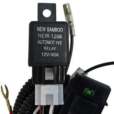 Universal 16Gauge Off Road LED Work Lights Wiring Kit Dual Relay & On/Off Switch