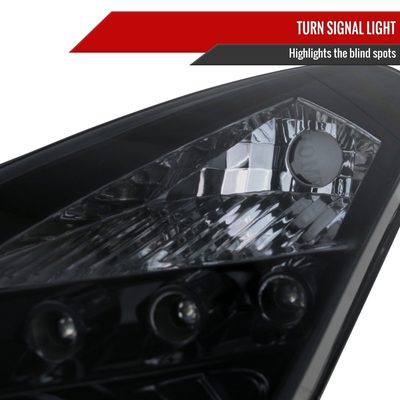 2000-2005 Toyota Celica Dual Halo Projector Headlights Glossy Black/Smoke Lens