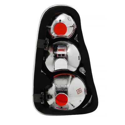 2002-2004 Mini Cooper Tail Lights Matte Black Housing/Clear Lens