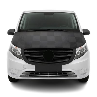 2016-2024 Mercedes Metris Car Bonnet Mask Hood Bra Chequered
