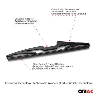 2019-2021 Honda Civic Hatchback Rear Windshield Wiper Blades