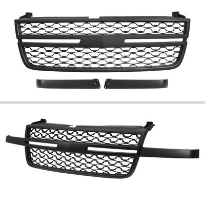 2005-2006 Chevy Silverado 2500HD/3500HD Black Honeycomb Front Hood Grille