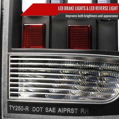 2014-2021 Toyota Tundra Facelift Full LED Tail Lights Turn Signal Matt Black