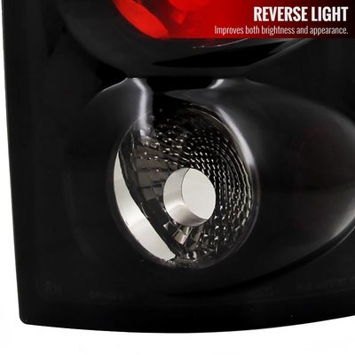 2002-2006 Dodge RAM Tail Lights Glossy Black Housing/Smoke Lens