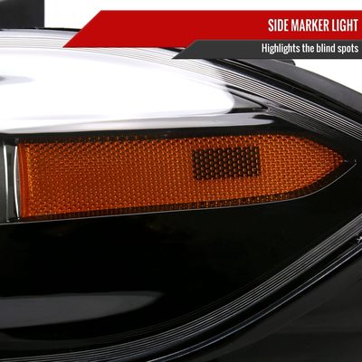 2013-2016 Dodge Dart Factory Headlights Projector High/Low Beam - Driver Side