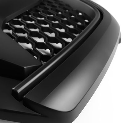 2013-2018 Dodge RAM 1500 Matte Black ABS Rebel Style Honeycomb Mesh Grille