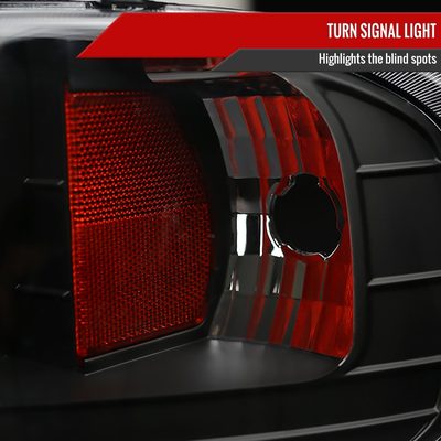 1997-2004 Ford F-150 / 1997-2002 Expedition Projector Headlights LED Light Black