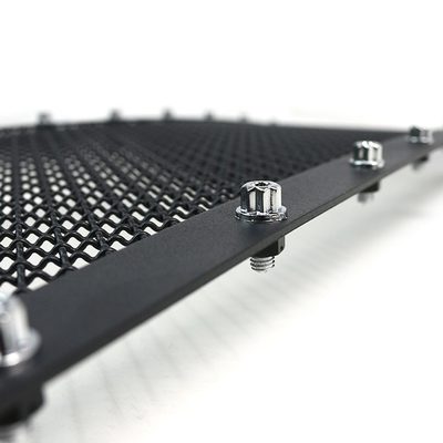 2005-2007 Chevy Silverado Rivet Style Black Stainless Steel Mesh Grille Insert