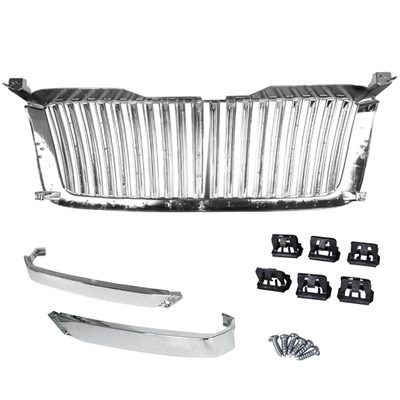 2003-2006 Chevy Silverado/Avalanche Chrome ABS Conversion Vertical Grille