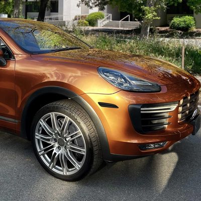 For Porsche Cayenne 958 2015-2018 Front Bumper LED Side Marker Turn Signal Lights Chrome Housing Smoked Lens