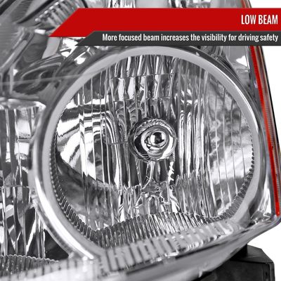 2010-2012 Nissan Altima Sedan Clear Factory Crystal Headlights - Driver Side