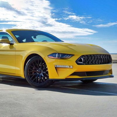 2018-2023 Ford Mustang Shark Hood Grille w/Sequential LED Turn Signal Lights