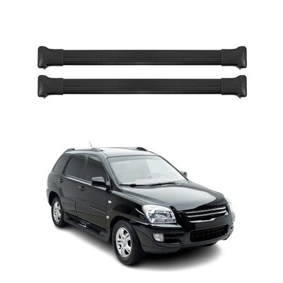 2005-2010 Kia Sportage Roof Rack Cross Bars Black