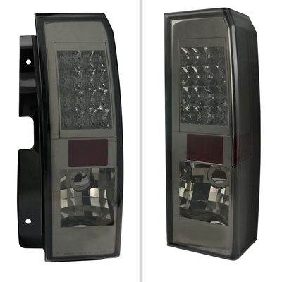 2005-2010 Hummer H3 LED Tail Lights Chrome Housing/Smoke Lens