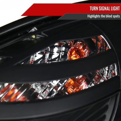 1998-2005 Lexus GS300/GS400/GS430 Halo Projector Headlights LED Light Black