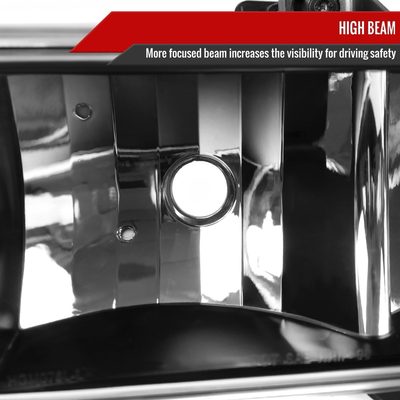 1998-2004 Chevy S10/Blazer Factory Style Headlights Matte Black/Clear Lens