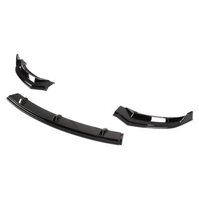 2017-2020 Tesla Model 3 Glossy Black Polypropylene 3Pcs Bumper Lip
