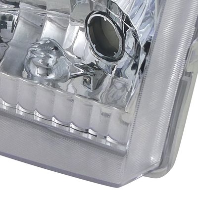 1999-2004 Ford F-250/350/450/550/Excursion Factory Headlights Chrome/Clear