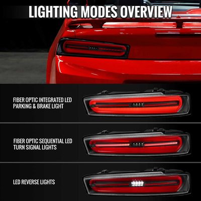 For Chevrolet Camaro 2016-2018 Full LED Tail Light Sequential Signal For OE LED