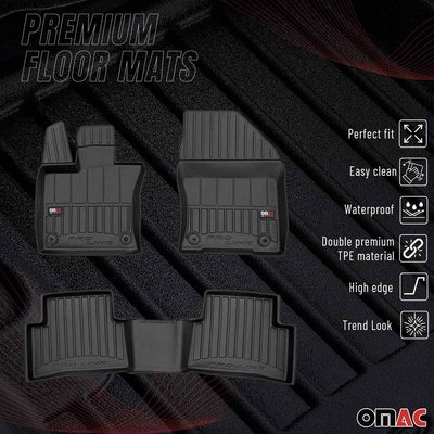 2015-2023 Ford Mustang Premium Floor Mats Liners Full Set All Weather Heavy Duty