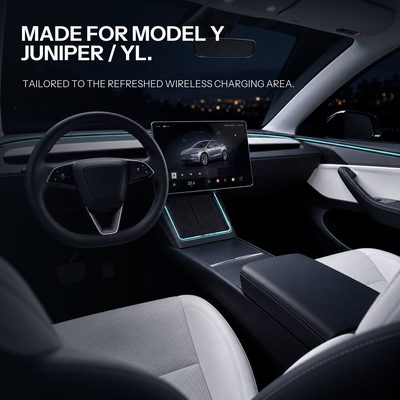 Laser-Carved Ambient Light for Model Y Juniper / YL Wireless Charging Port | TESERY