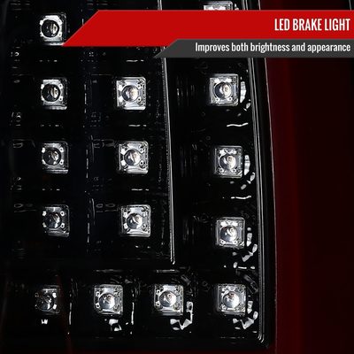 2000-2006 Chevy Suburban/Tahoe/Yukon/Yukon XL LED C Bar Tail Lights Jet Black