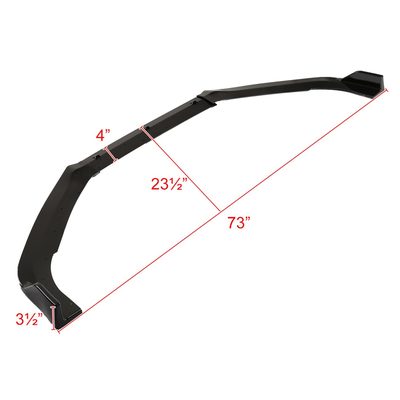 2018-2020 Honda Accord Glossy Black Polypropylene 3Pcs Front Bumper Lip