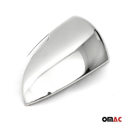 2018-2023 Kia Rio Side Mirror Cover Caps Stainless Steel Silver 2 Pcs