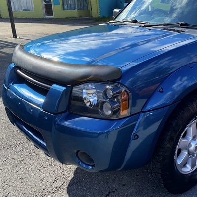 2001-2004 Nissan Frontier XE Factory Style Headlights Matte Black/Clear Lens