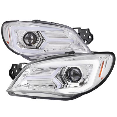 2006-2007 Subaru Impreza WRX STI LED Bar Signal Projector Headlights Chrome