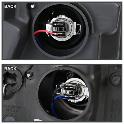 2019-2024 Dodge RAM 1500 LED Turn Signal Projector Headlights White Housing