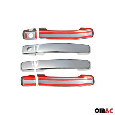 2005-2021 Nissan Frontier Car Door Handle Cover Protector Stainless Steel 4 Pcs