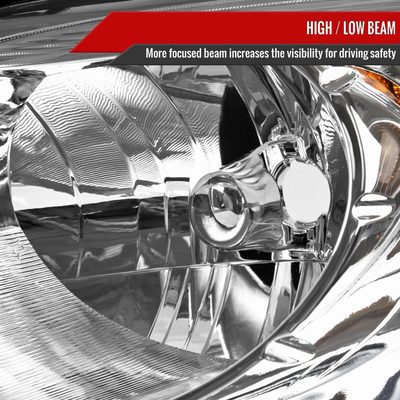 2006-2011 Chevrolet HHR Factory Style Headlights Chrome Housing/Clear Lens