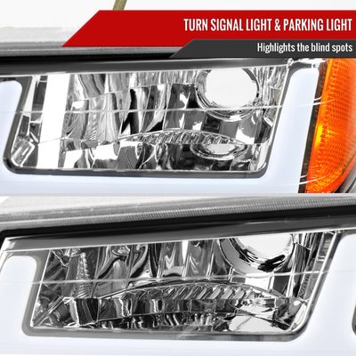 2004-2012 Chevy Colorado / Canyon LED Factory Headlights Amber Corner Lamp
