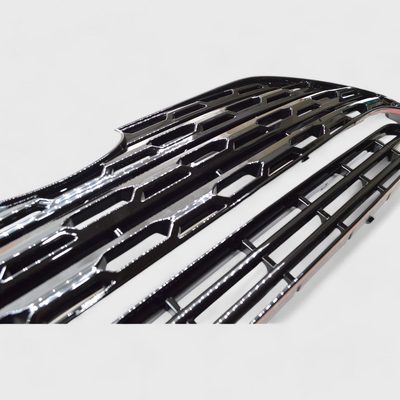 2019-2024 Toyota RAV4 Grille Overlay Gloss Black 2Pcs ABS Plastic