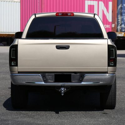2002-2006 Dodge RAM 1500 2500 3500 LED Tail Lights -G2 Glossy Black/Smoke Lens