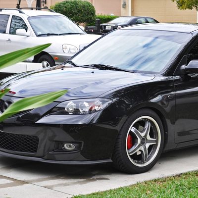 2007-2009 Mazda 3 Sedan H11 Fog Lights Kit Chrome Housing/Clear Lens