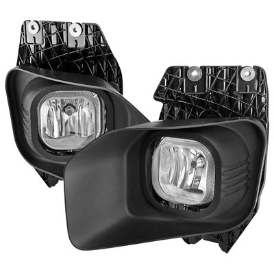 2011-2016 Ford F-250/F-350/F-450/F-550 12V/42W H10 Fog Lights Kit Chrome/Clear