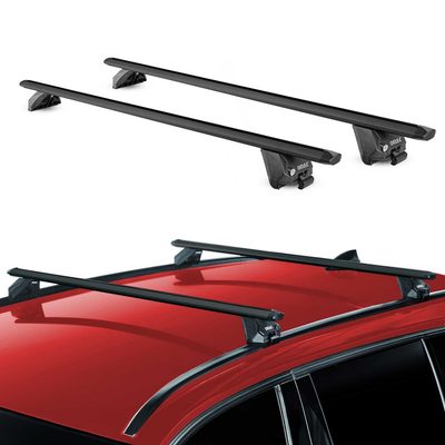 Roof Rack Cross Bars Luggage Carrier for Audi Q3 2.gen 2019-2025 Alu Black 2x