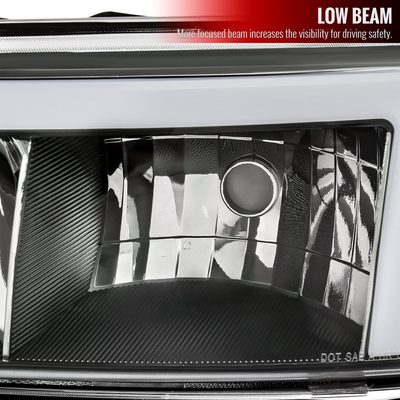 1999-2006 GMC Sierra Sierra Yukon/XL Headlights LED Signal Bumper Lights Black