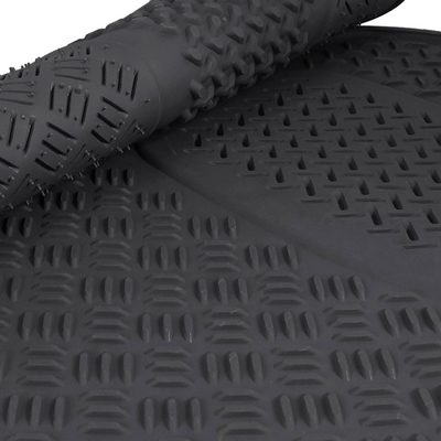 Universal fit Rubber NonSlip Car Floor Mats Liner All Weather 4Pcs Gray