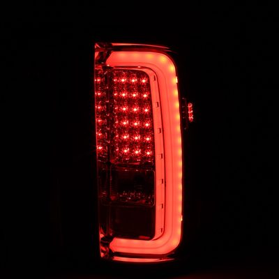 2014-2018 GMC Sierra 1500/2500HD/3500HD LED Tail Lights Chrome/Clear Lens