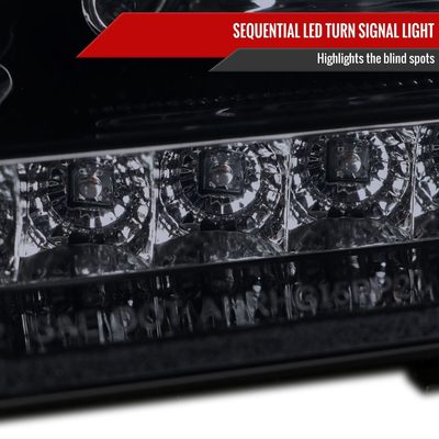 2006-2008 Mercedes Benz W164 ML Class LED Bar Headlights Signal Lights Smoke