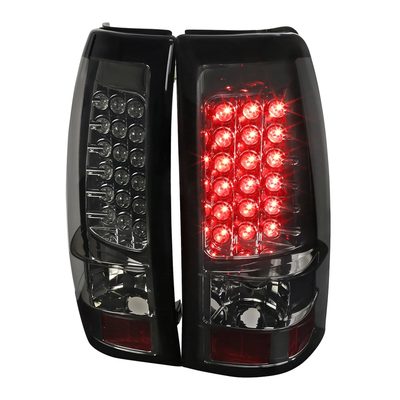 1999-2002 Chevy Silverado/ 1999-2006 GMC Sierra LED Tail Lights Chrome/Smoke