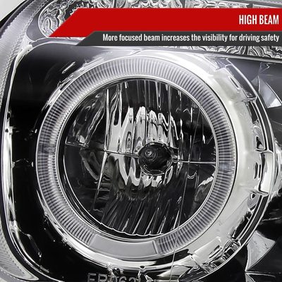 2005-2007 Ford Escape Dual Halo Projector Headlights SMD LED Light Chrome