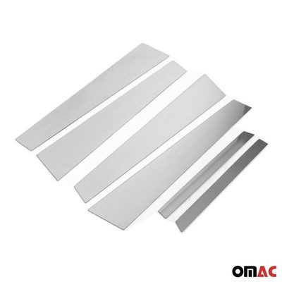 2004-2010 BMW 5 Series E60 M5 Sedan Window B Pillar Posts Door Trim Stainless Steel 6x