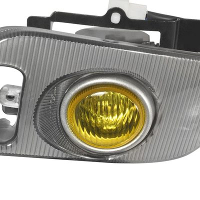 1992-1995 Honda Civic Coupe/Hatchback H3 Fog Lights Kit Chrome/Yellow Lens
