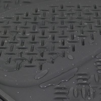 Universal fit Rubber Car Floor Mats Liner All Weather 3Pcs Gray